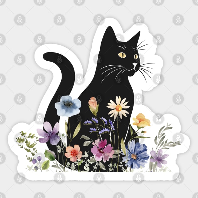 Midnight Blooms Sticker by Premachandra's Store